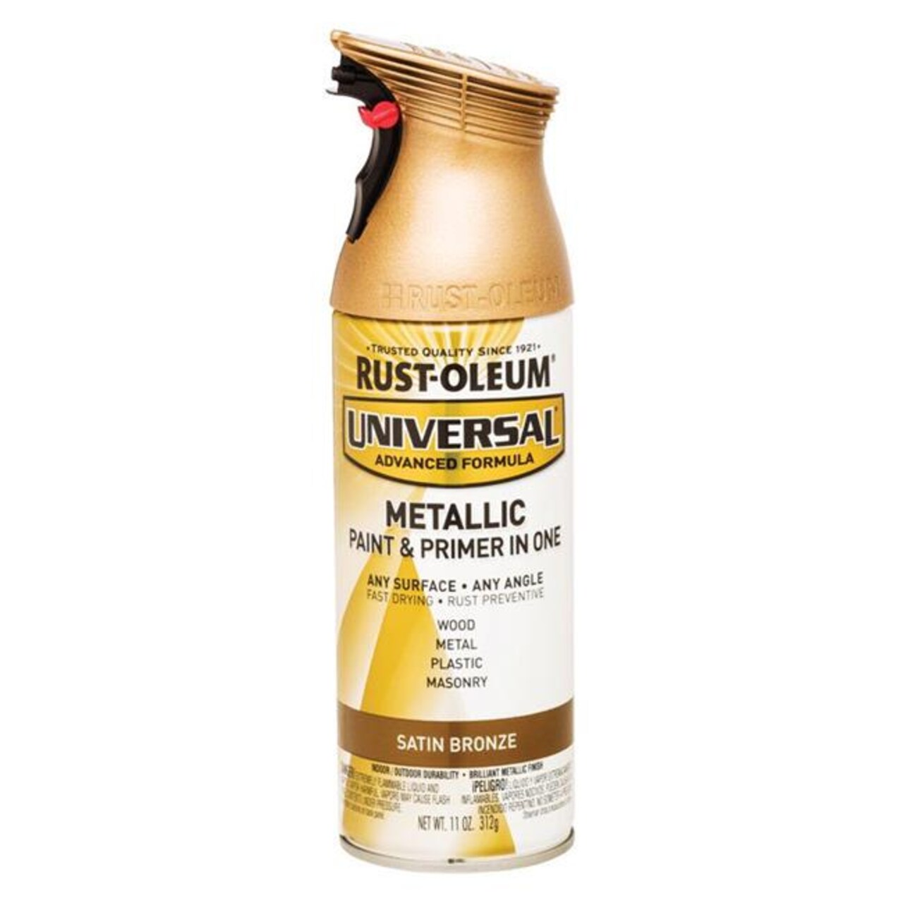 Rust-Oleum 11 oz Universal Satin Bronze Metallic Paint & Primer in One Spray Paint